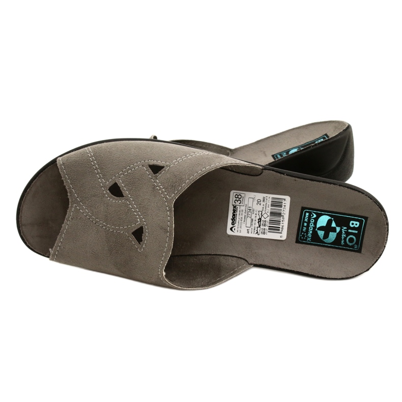 Adanex BIO Nature 27341 tofflor för kvinnor grå 5