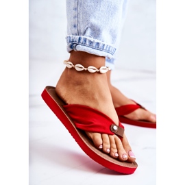 Dammaterial Flipflops Big Star JJ274A349 Röd 2