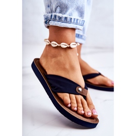 Dammaterial Flipflops Big Star JJ274A346 Marinblå 1