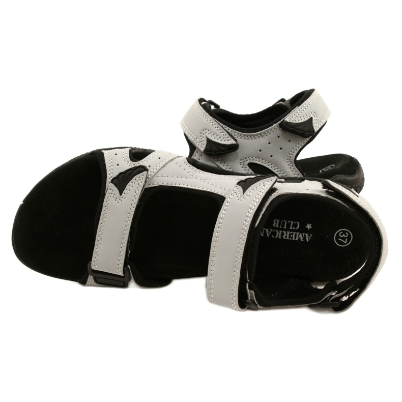 American Club HL53 / 22 Sandaler med LT.Grå läderinlägg 4