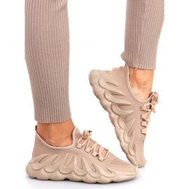 Band Khaki sock sportskor beige 1