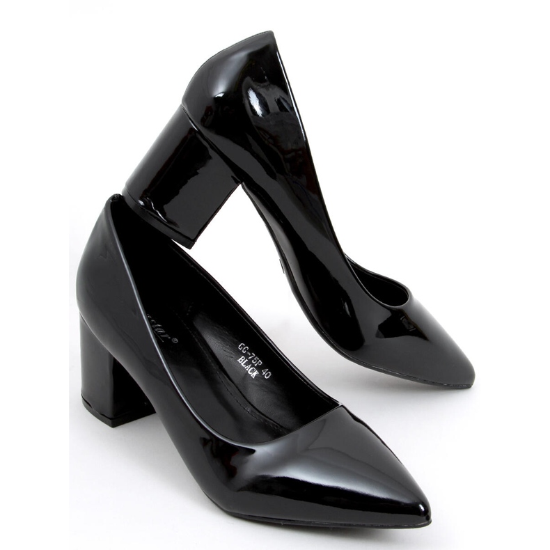 Lågklackade pumps Zelia Black svart 1