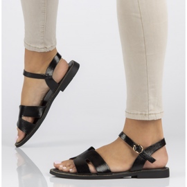 Filippo DS3702 / 22 Bk svarta sandaler 1