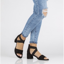 Filippo DS2093 / 22 Bk svarta sandaler 2