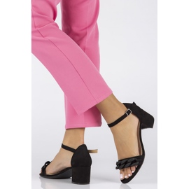 Filippo DS3708 / 22 Bk svarta sandaler 1