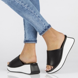 Skinntofflor Filippo DK3614 / 22 Bk svarta 1