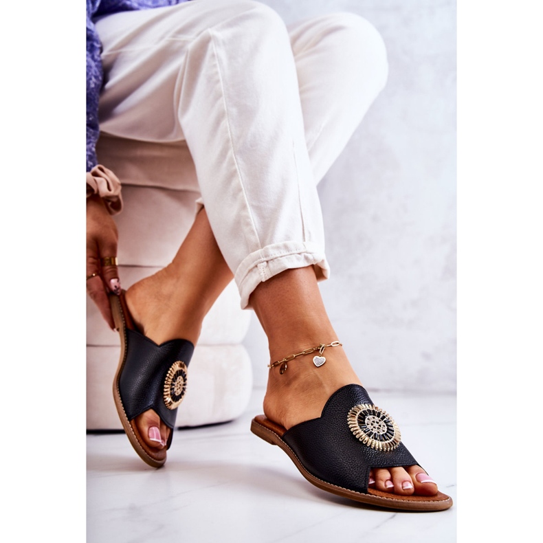 Lewski Shoes Läder Fashionabla Tofflor Lewski Skor 3132 / O Svart 2