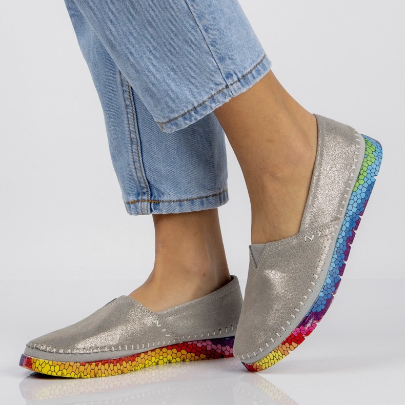 Läderskor Filippo DP1213 / 20 Si silver 2