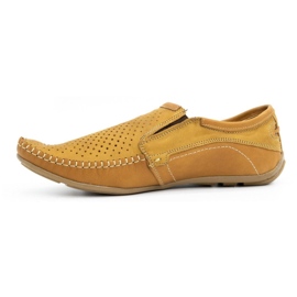 Olivier Läder loafers herr 4206D röd orange 1