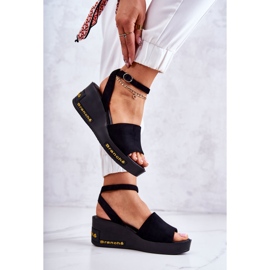 Vinceza Damsandaler i mocka, svart Cortena 2