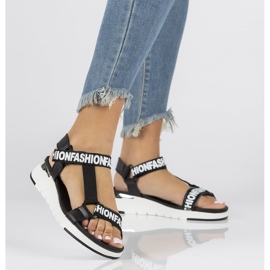 Lädersandaler Filippo DS2169 / 22 Bk svart 2