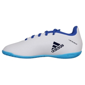 Adidas X Speedflow.4 In Jr GW7527 fotbollsskor vit vit 1