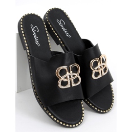 Inday Svarta damtofflor 1