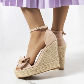 Beige espadrillor på Terrace wedge 1