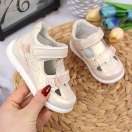 Kardborre genombrutna skor American Club Jr AM892A guld gyllene 1