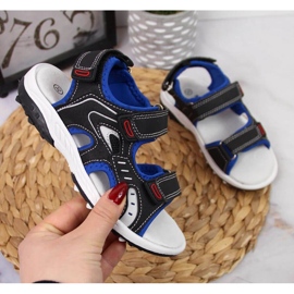 Kardborresandaler American Club Jr AM893A svarta 1