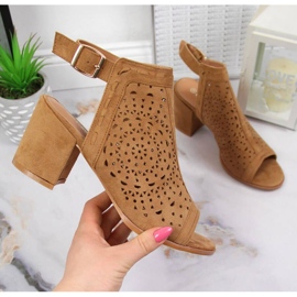 Genombrutna sandaler T.Sokolski W SCA160 camel brun 1