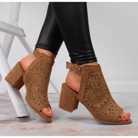 Genombrutna sandaler T.Sokolski W SCA160 camel brun 2