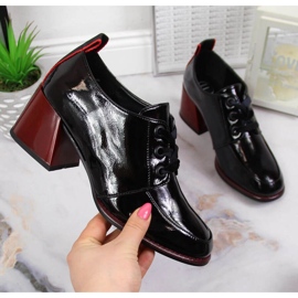 Läderskor på Filippo W PAW350 block svart 1