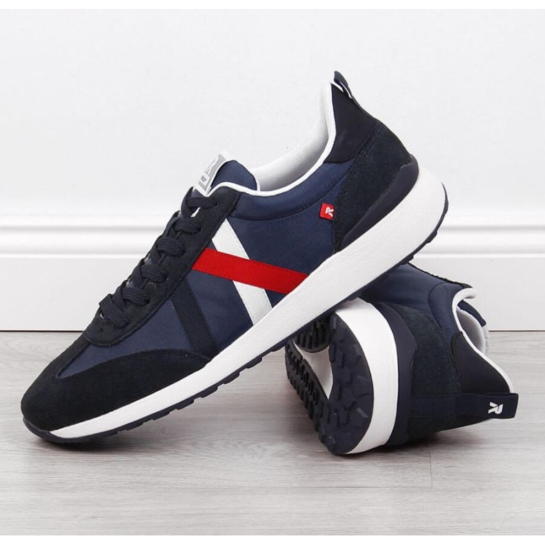 Casual Rieker M RKR539 marinblå sportskor 2