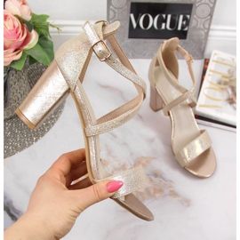 Guld Filippo W PAW355B sandaler på stolpen gyllene 1