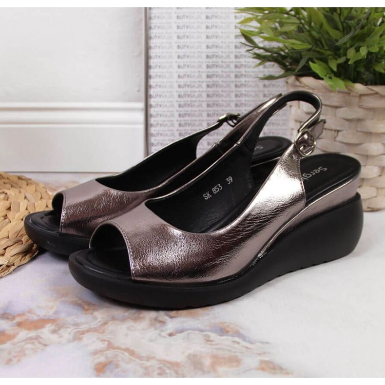 Sergio Leone W SK368B kilsandaler silver 2