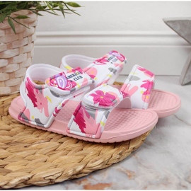 Kardborresandaler American Club Jr AM882A rosa 2