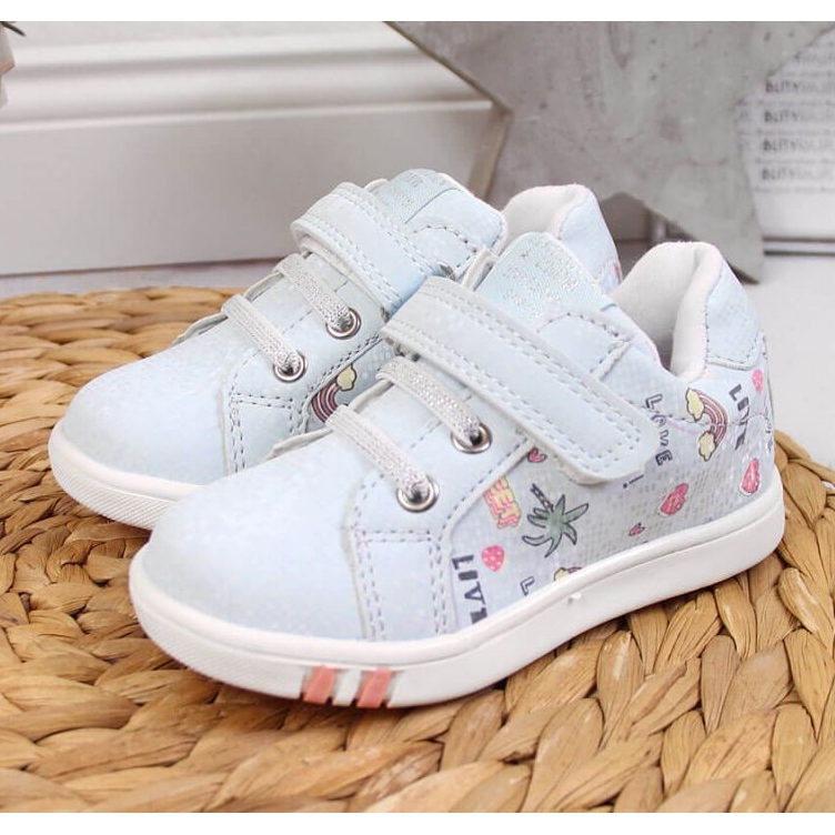 Kardborrband sportskor American Club Jr AM883B blå 2