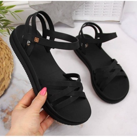 Kardborresandaler i gummi Zaxy W JJ285068 svarta 1