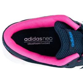 Adidas lite racer med vit rosa marinblå 1