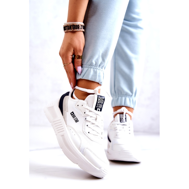 Fashionabla Sneakers Sportskor Big Star JJ274596 Vit 3