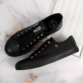 Svarta låga sneakers i eko läder Big Star V274871 1