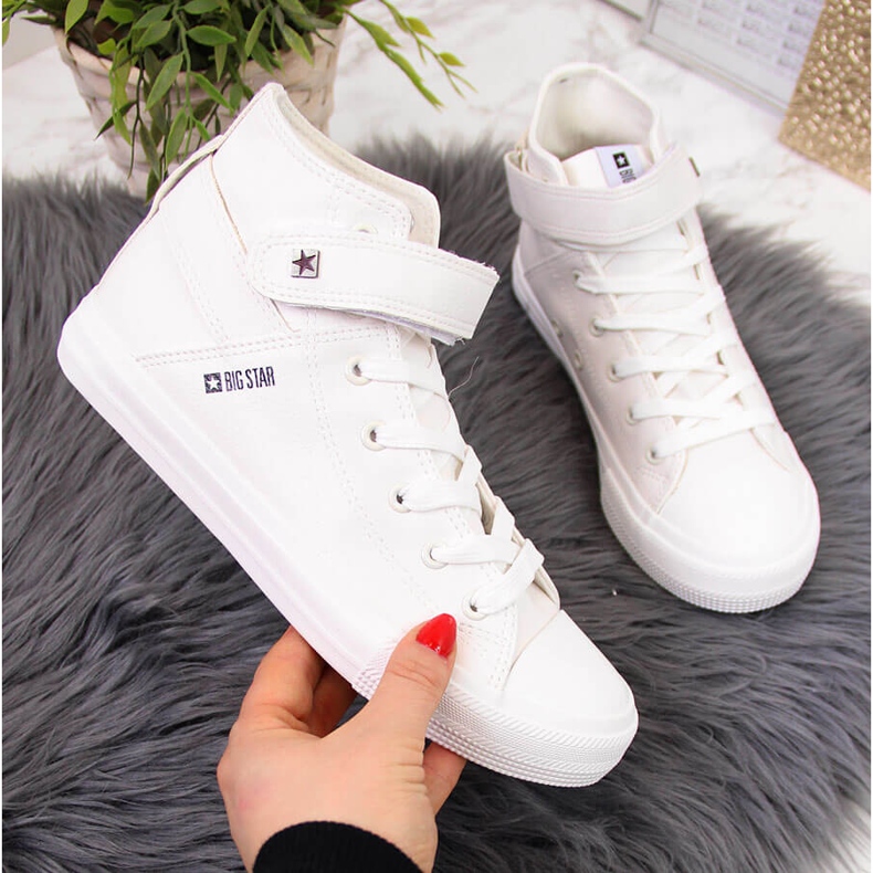 Vita kardborre sneakers Big Star V274541SS20 1