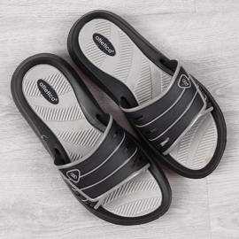 Svarta Atletico gummitofflor för män 1