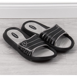 Svarta Atletico gummitofflor för män 2