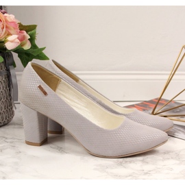 Pumper på den grå Monique stolpen mångfärgad 2