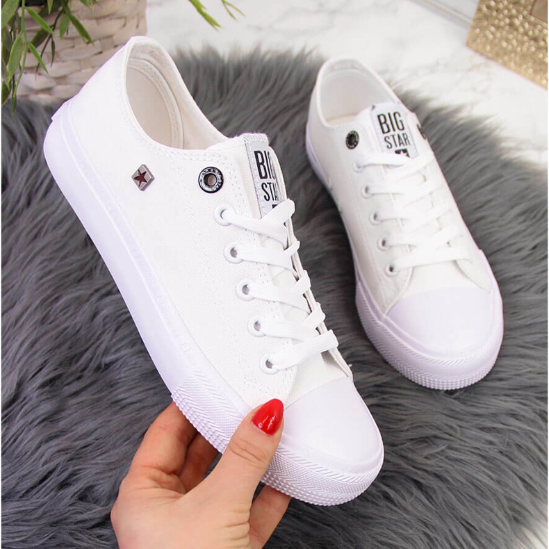 Vita sneakers låga Big Star AA274010 1