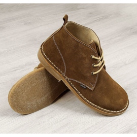 Gregor bruna läderstövlar för män 1