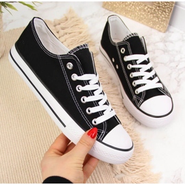 Atletico svarta låga sneakers i textil 1