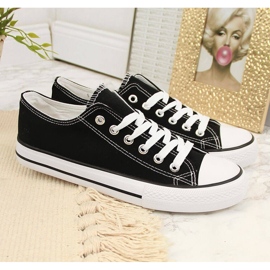 Atletico svarta låga sneakers i textil 2