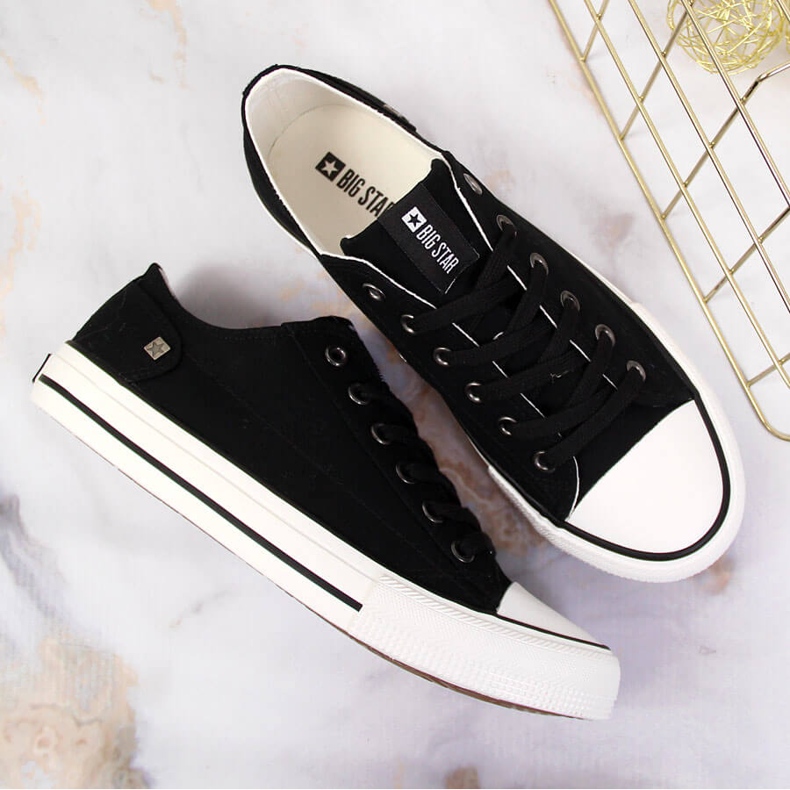 Svarta Big Star DD274338 låga sneakers 1