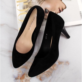 Svarta Sergio Leone pumps i mocka 1