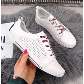Läder damskor Filippo vita sneakers 2