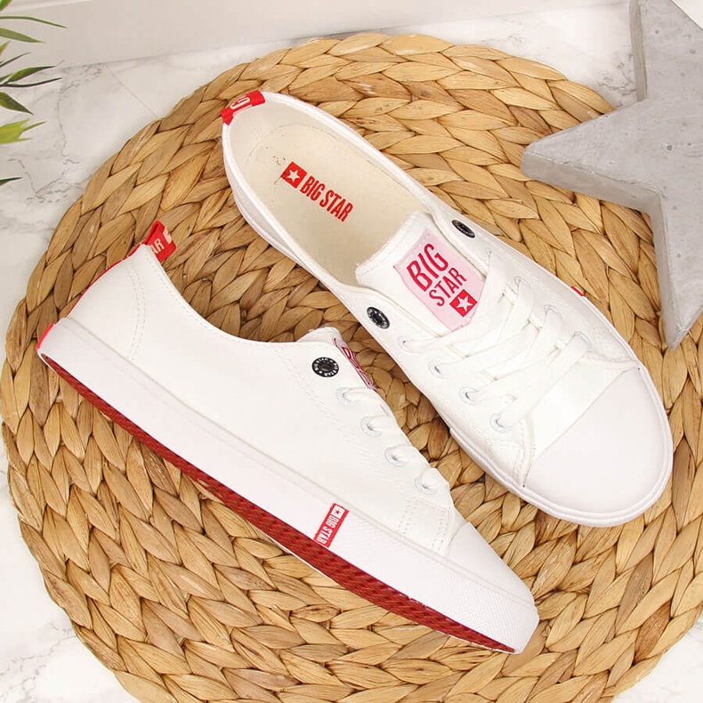 Lågt ekologiskt läder vit Big Star GG274005 2