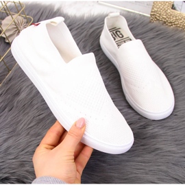 Vita slip-on sneakers för kvinnor Big Star FF274A608 2