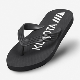 Svarta Kubota poolflipflops för män 1