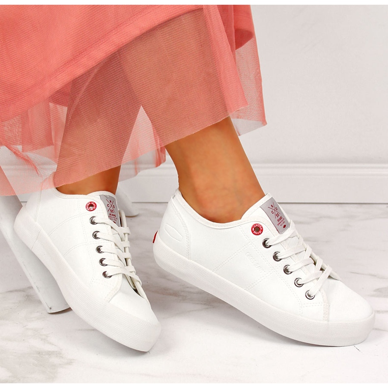 Damsneakers low eco läder vit Cross Jeans II2R4004C 1