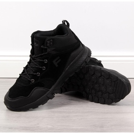 Svarta Filippo läder vandringskängor för män 1