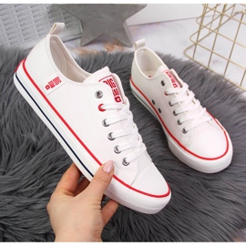 Sneakers i vit ekoläder med låg topp Big Star JJ274130 2