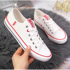 Låga sneakers i textil vit Big Star JJ274123 1